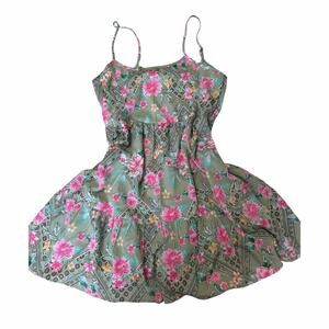 Derek heart green floral babydoll
